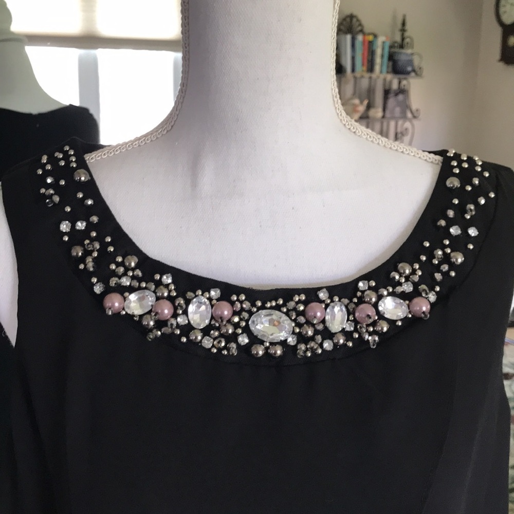 R&M Richards black, full length gown - Picture 3 of 8